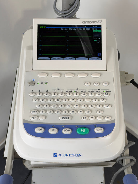 Nihon Khoden ECG-2350 EKG Schreiber & Strässle DT100 Sauganlage