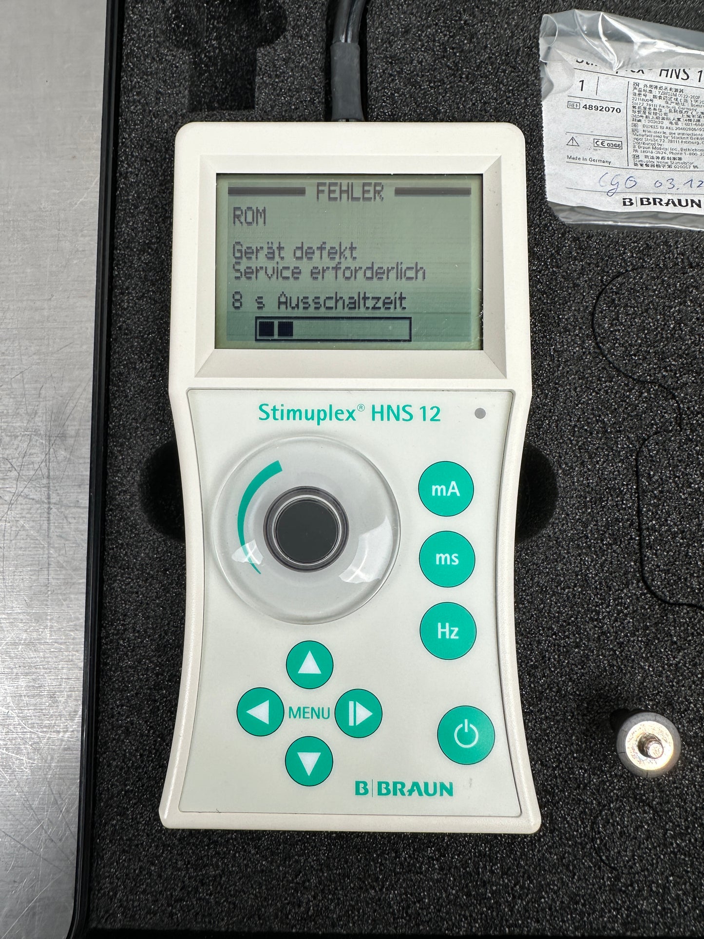 Braun Stimuplex HNS 12 Nerven-Stimulator