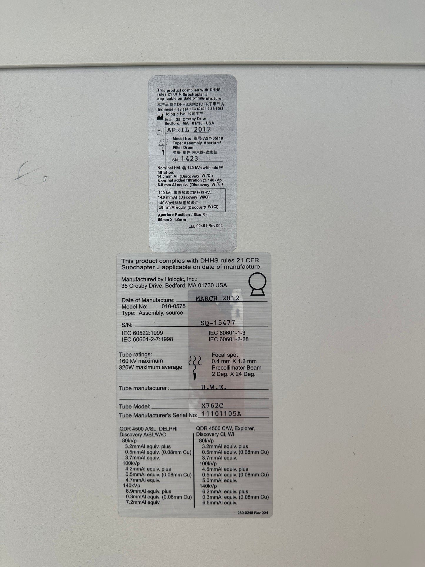 Hologic QDR Discovery Wi Röntgen Densitometer Knochendichtemessplatz