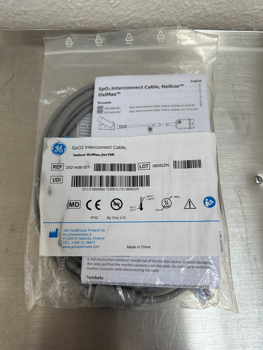 GE Healthcare Technologies 2021406-001 SPO2-Kabel