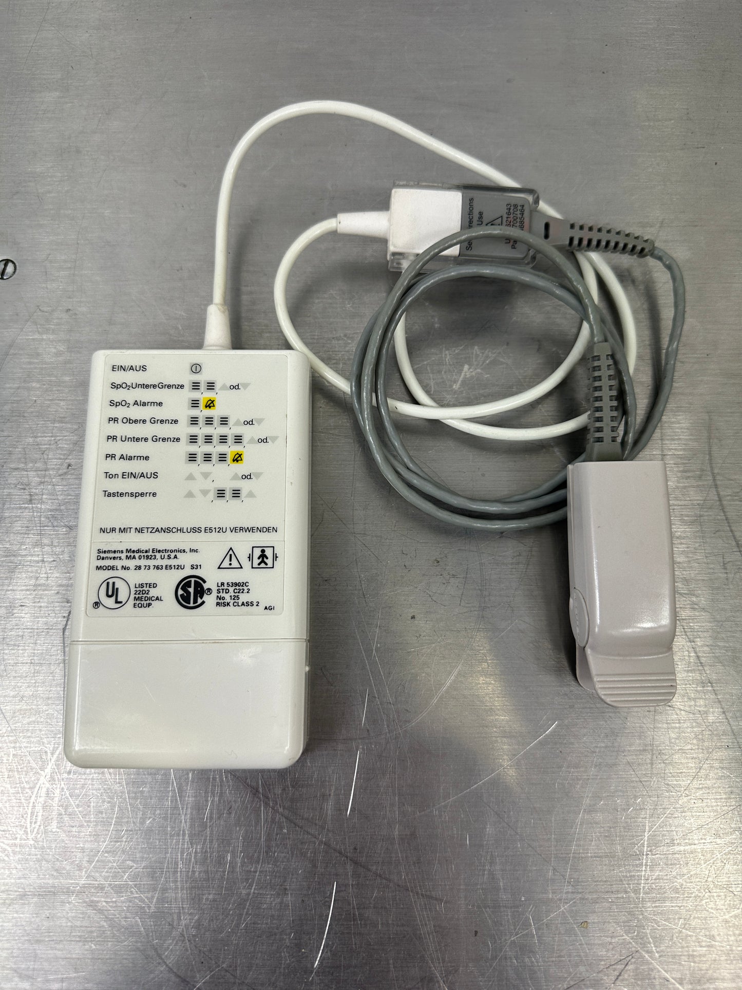 Siemens MicrO2 tragbares Pulsoximeter inkl. Fingersensor