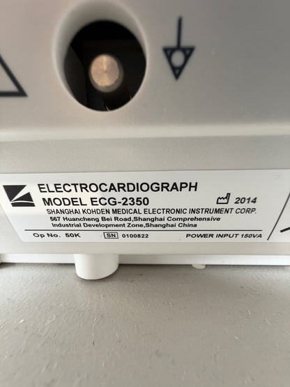 Nihon Khoden ECG-2350 EKG Schreiber & Strässle DT100 Sauganlage