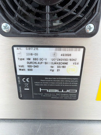 Hawo hm 880 DC-V Durchlaufsiegelgerät / Foliensiegelgerät – 2016