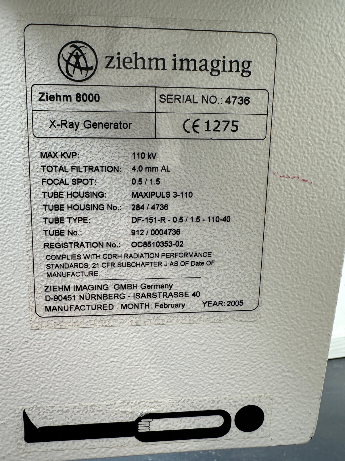 Ziehm Imaging Ziehm 8000 mobiler C-Bogen – Röntgenanlage mit Doppelmonitor – Bj. 2005