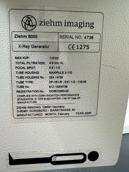 Ziehm Imaging Ziehm 8000 mobiler C-Bogen – Röntgenanlage mit Doppelmonitor – Bj. 2005