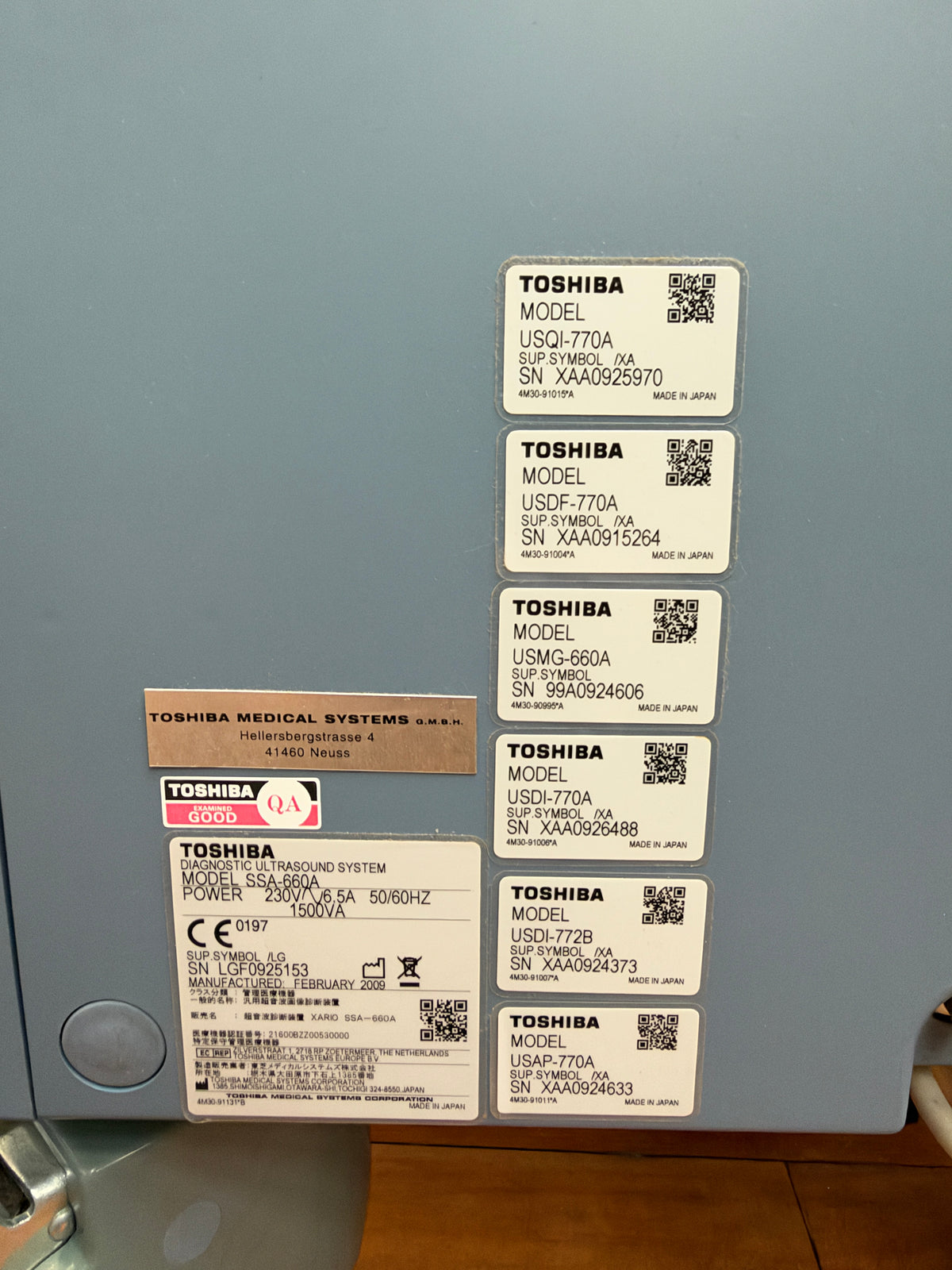 Toshiba SSA-660 A Xario Ultraschallfarbdoppler