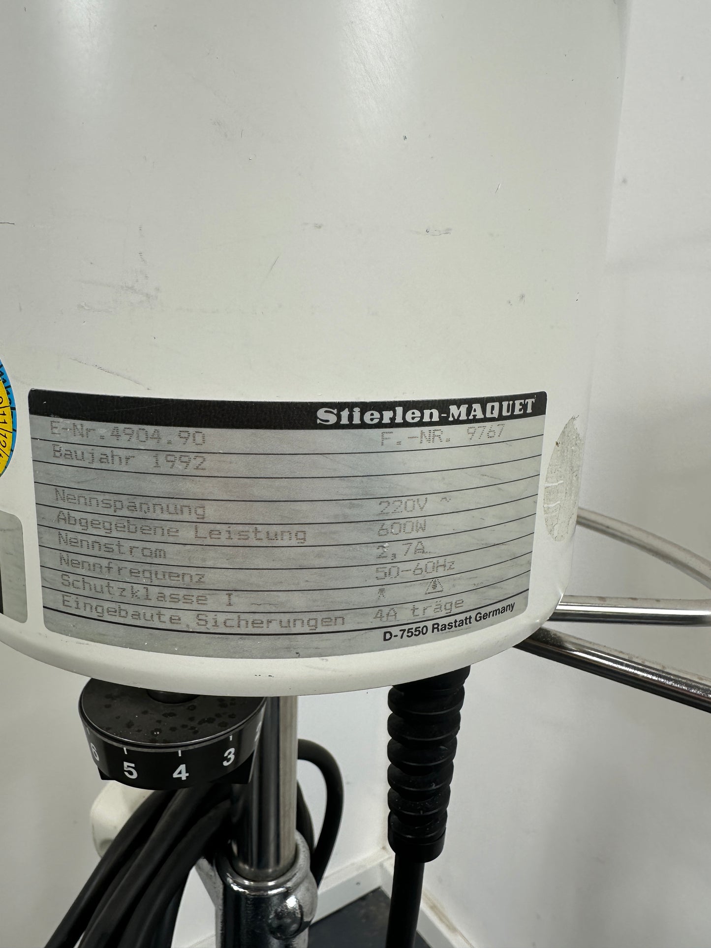 Maquet 4904-90 bowl warmer