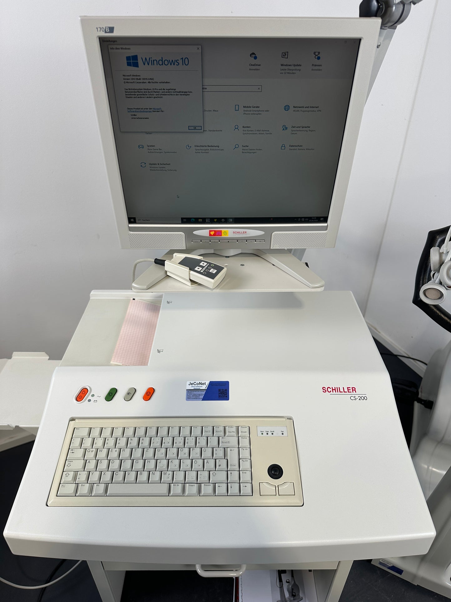 Schiller Cardiovit CS-200 Belastungs EKG, Strässle DT100, Ergometer 911 BP Windows 10