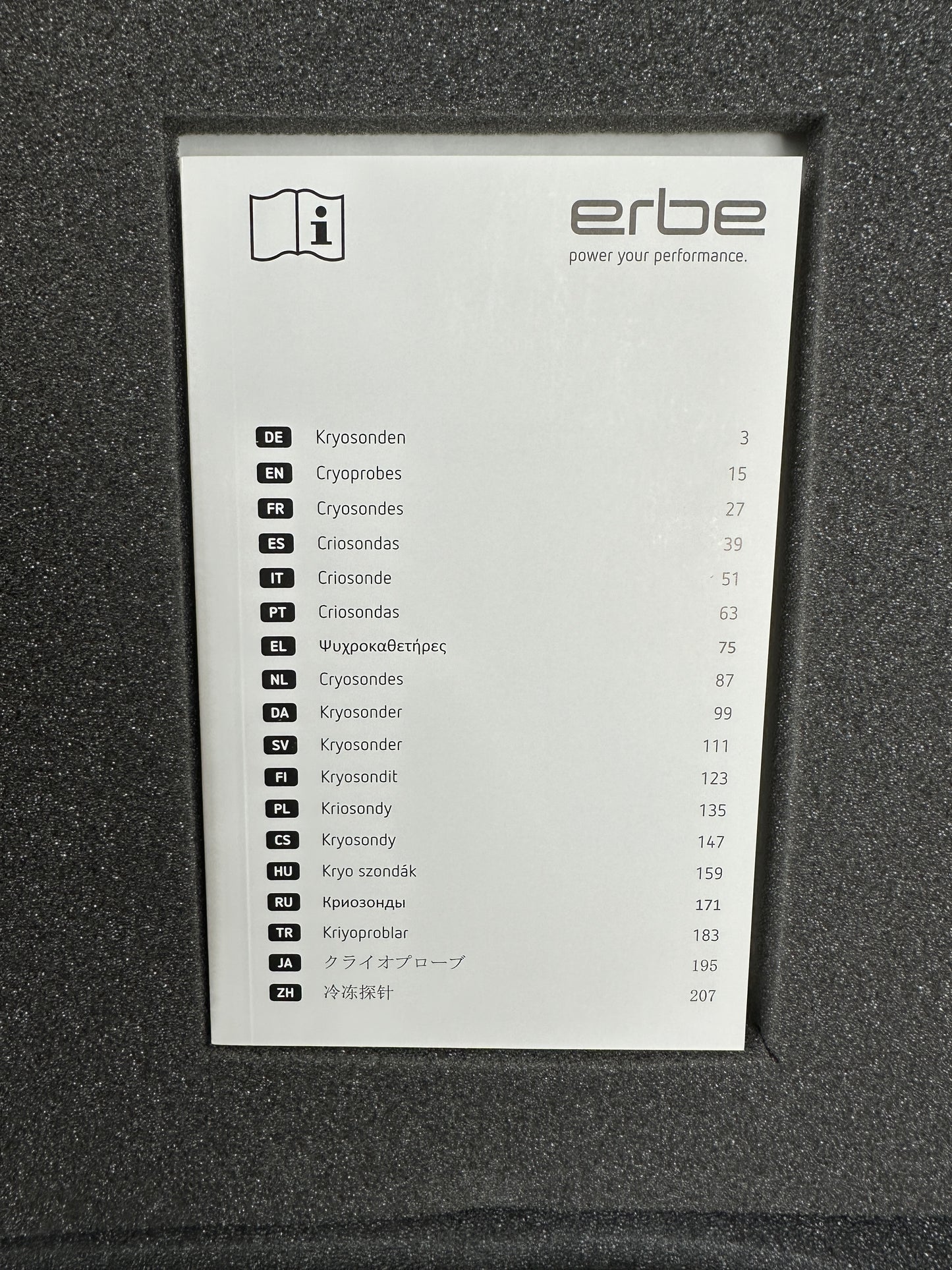 Erbe Angiologiesonde Cryo-Sonde OVP Ø 2,5mm L:200mm REF: 20447-002