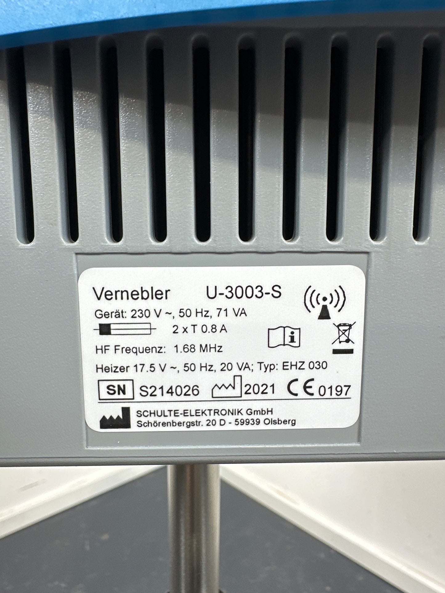 Schulte Elektronik U-3003-S Ultraschallvernebler
