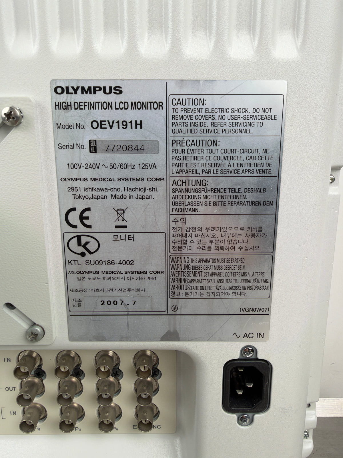 Olympus OEV191H LCD Monitor