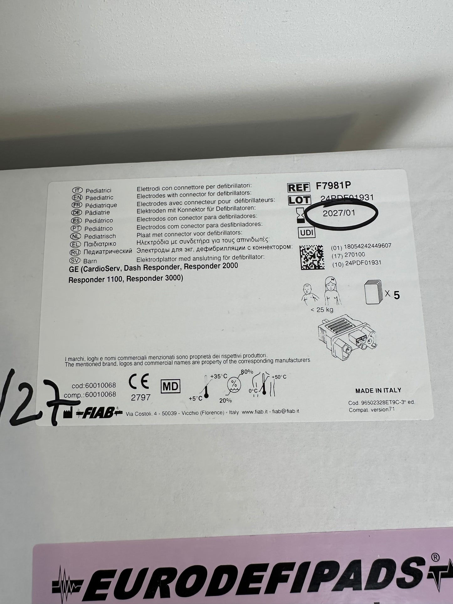 GE Defibrillator CardioServ 2002