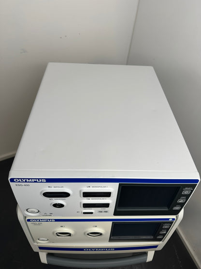 Olympus HF-Generator ESG-400 & Ultraschallgenerator USG-400 & Fahrwagen TC-E400