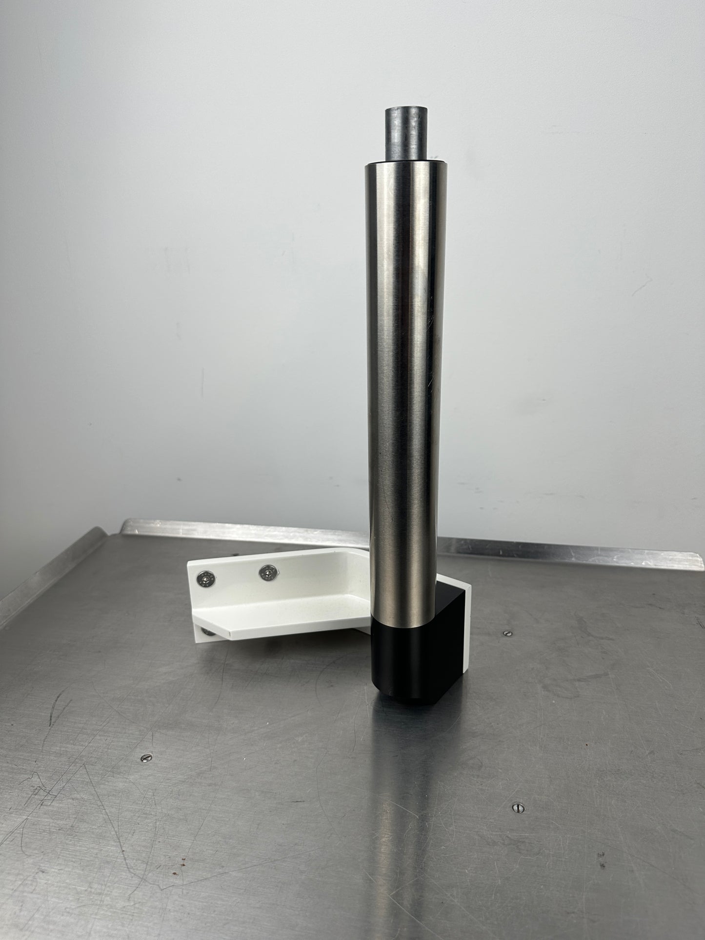Kolposkophalterung / Geräteaufnahme für Gynäkologiestuhl, Edelstahl 31cm