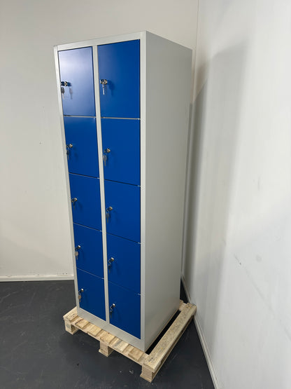 Schliessfachschrank Metallspind 10 Fächer