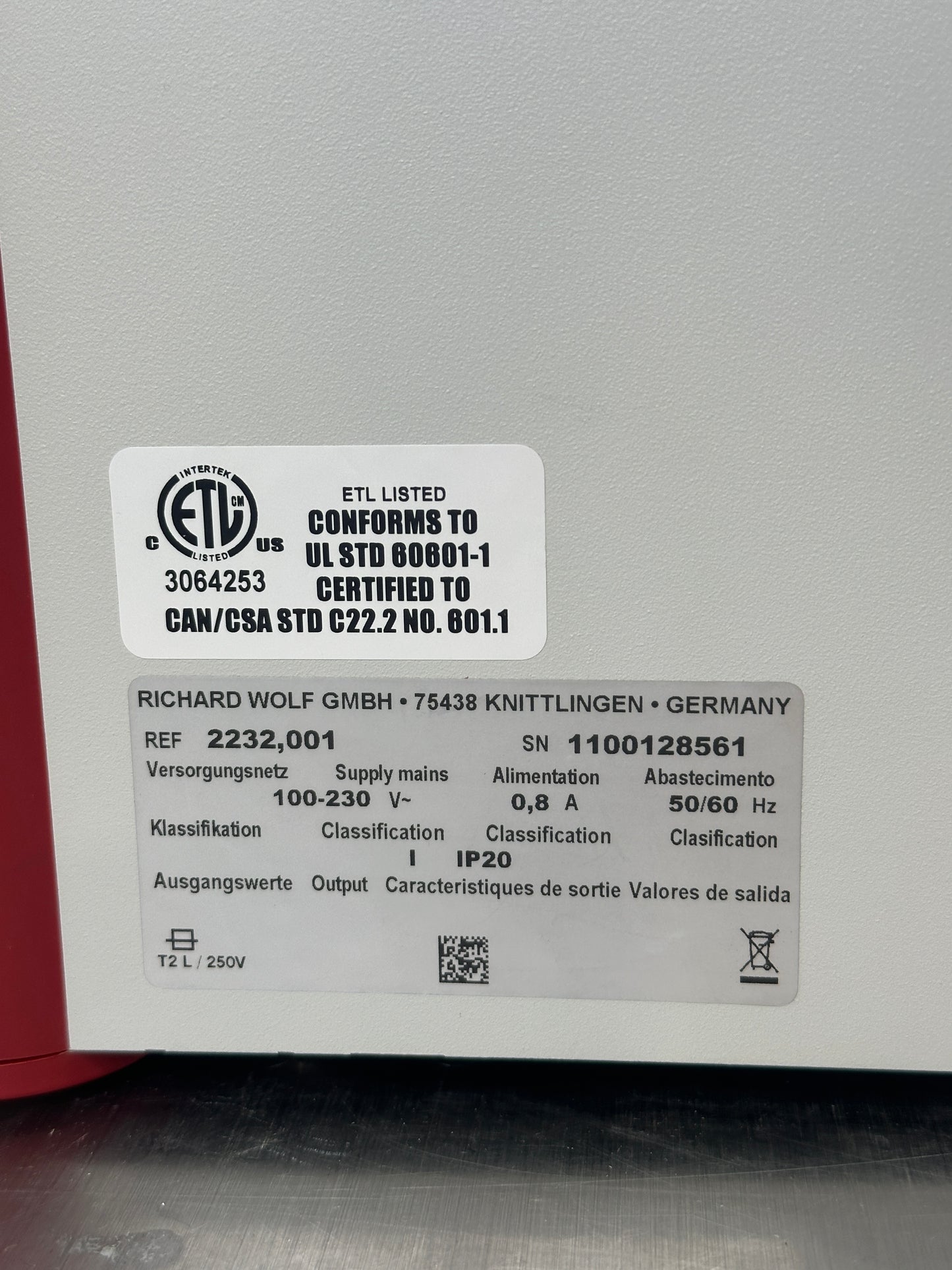 Wolf 2232 Laparo CO2 Pneu Insufflator