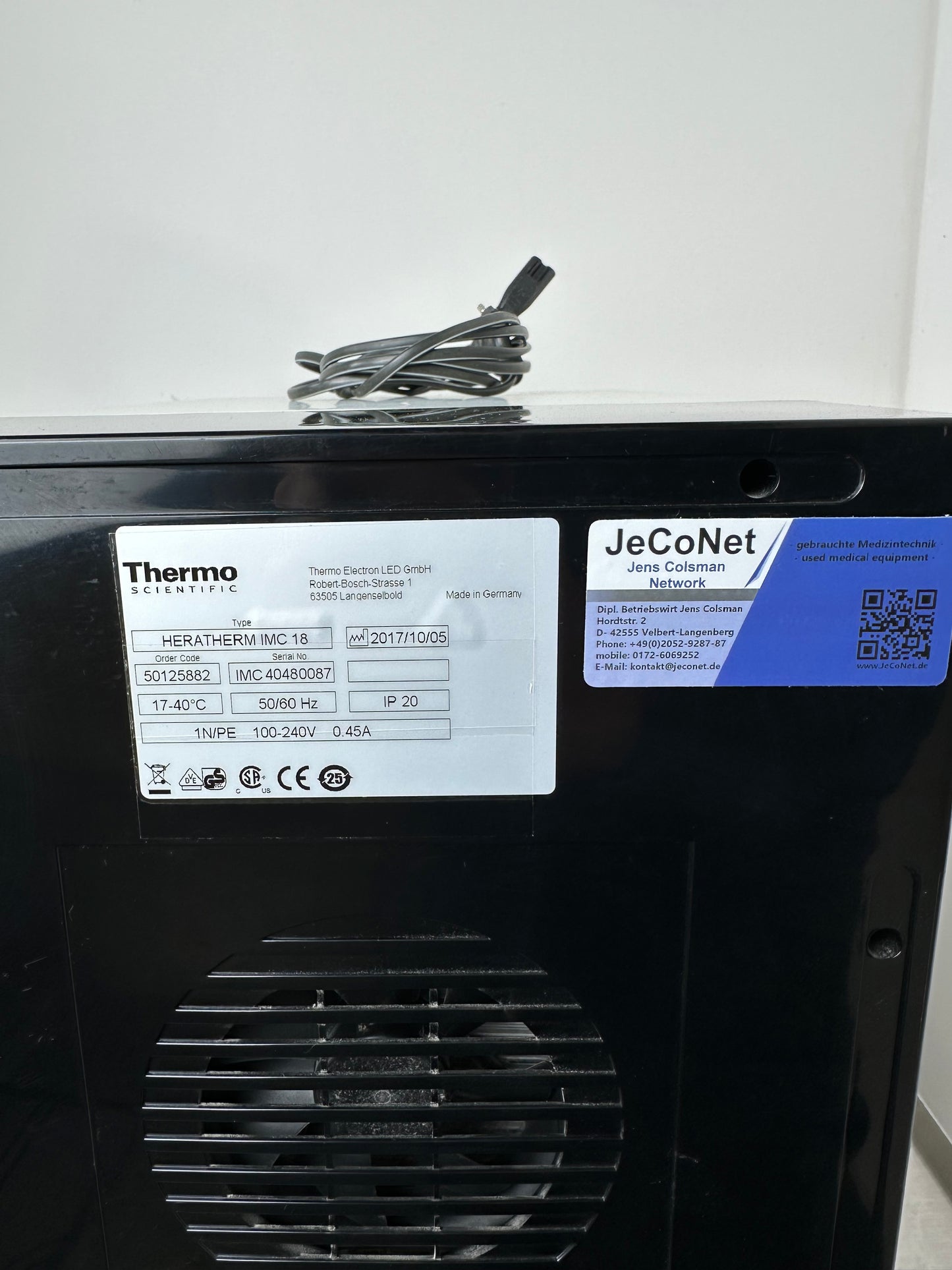 Thermo Scientific Brutschrank HeraTherm IMC18 2017