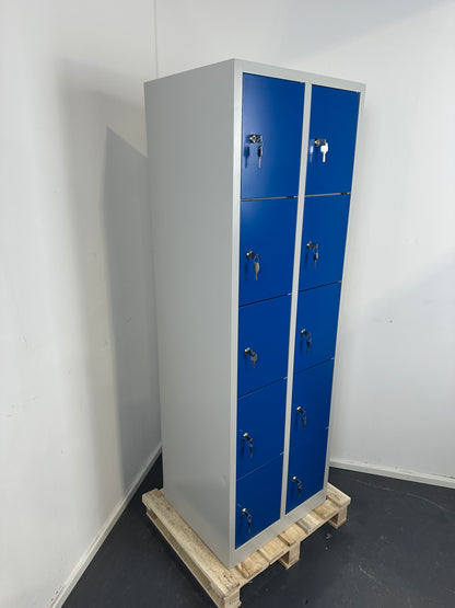 Schliessfachschrank Metallspind 10 Fächer