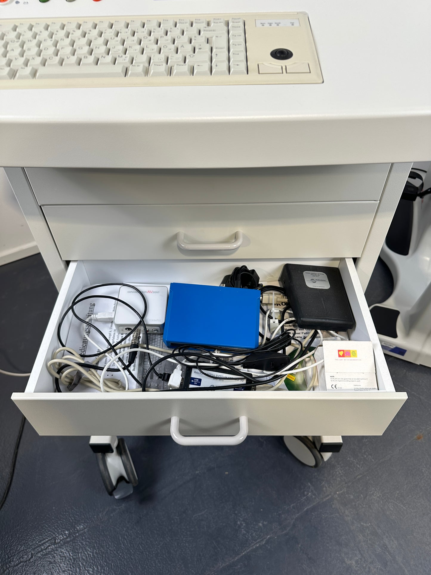 Schiller Cardiovit CS-200 Belastungs EKG, Strässle DT100, Ergometer 911 BP Windows 10