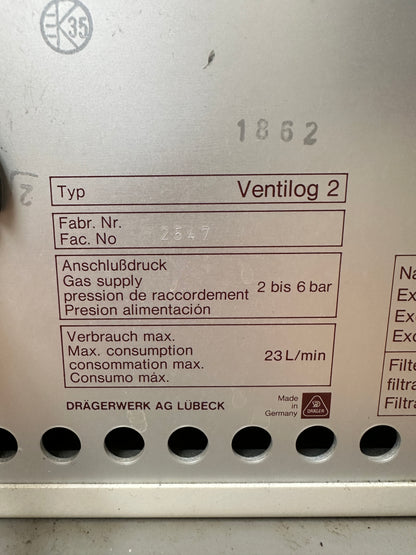 Dräger Sulla 800 V anesthesia ventilator