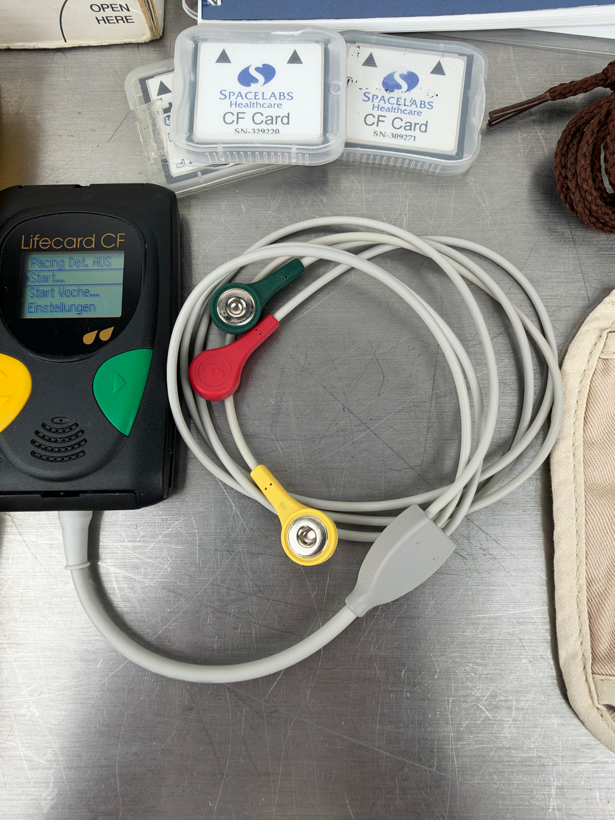 Delmar Reynolds Lifecard CF digitaler Langzeit-EKG / Holter-Recorder – Komplettset