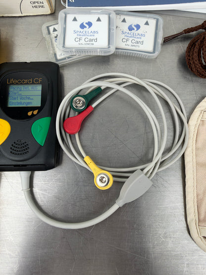 Delmar Reynolds Lifecard CF digitaler Langzeit-EKG / Holter-Recorder – Komplettset