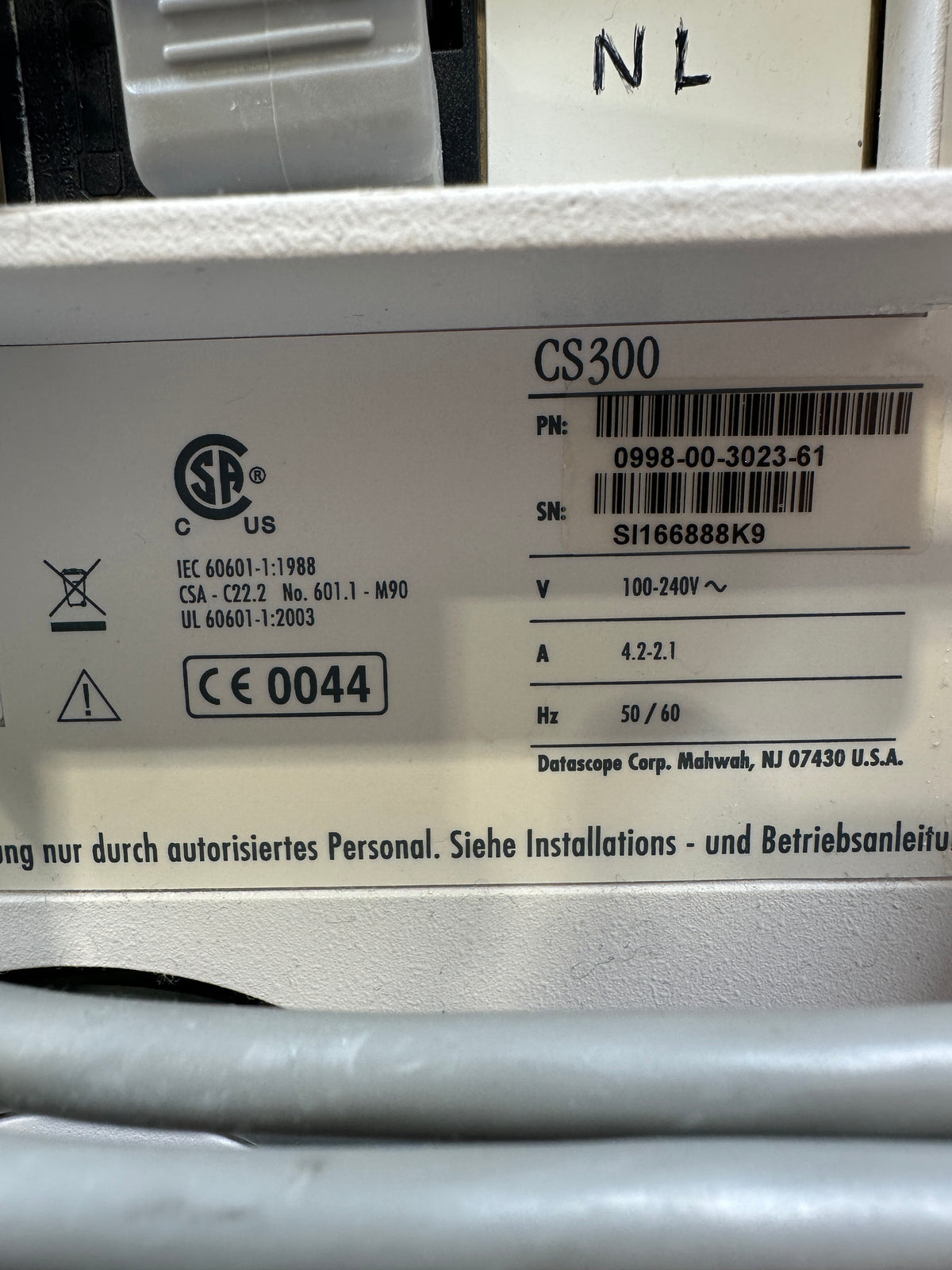 Maquet Getinge Datascope CS300 Intraaortale Ballonpumpe (IABP)