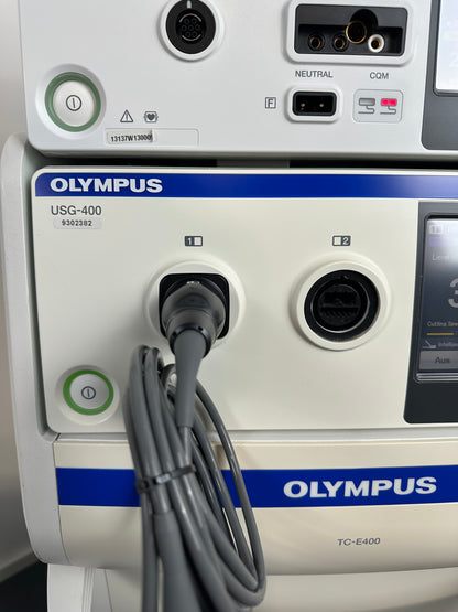 Olympus HF-Generator ESG-400 & Ultraschallgenerator USG-400 & Fahrwagen TC-E400