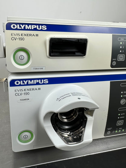 Olympus Evis Exera III Videoprozessor CV190 & Lichtquelle CLV 190 SET