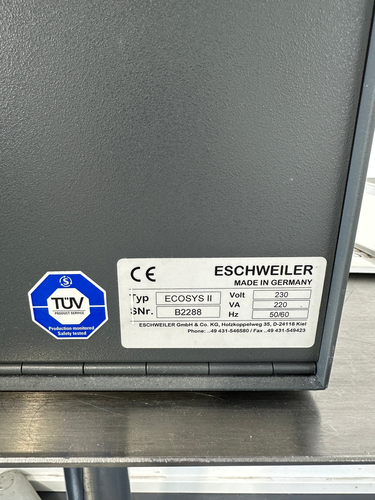 Eschweiler ECOSYS II Analyzer (Blood Gas)