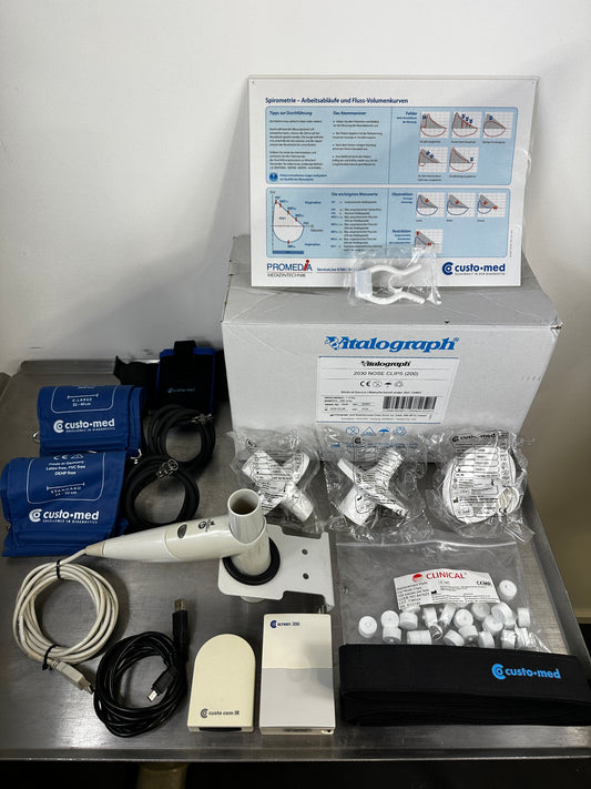Custo ECG. Lung function test and long-term blood pressure monitoring.