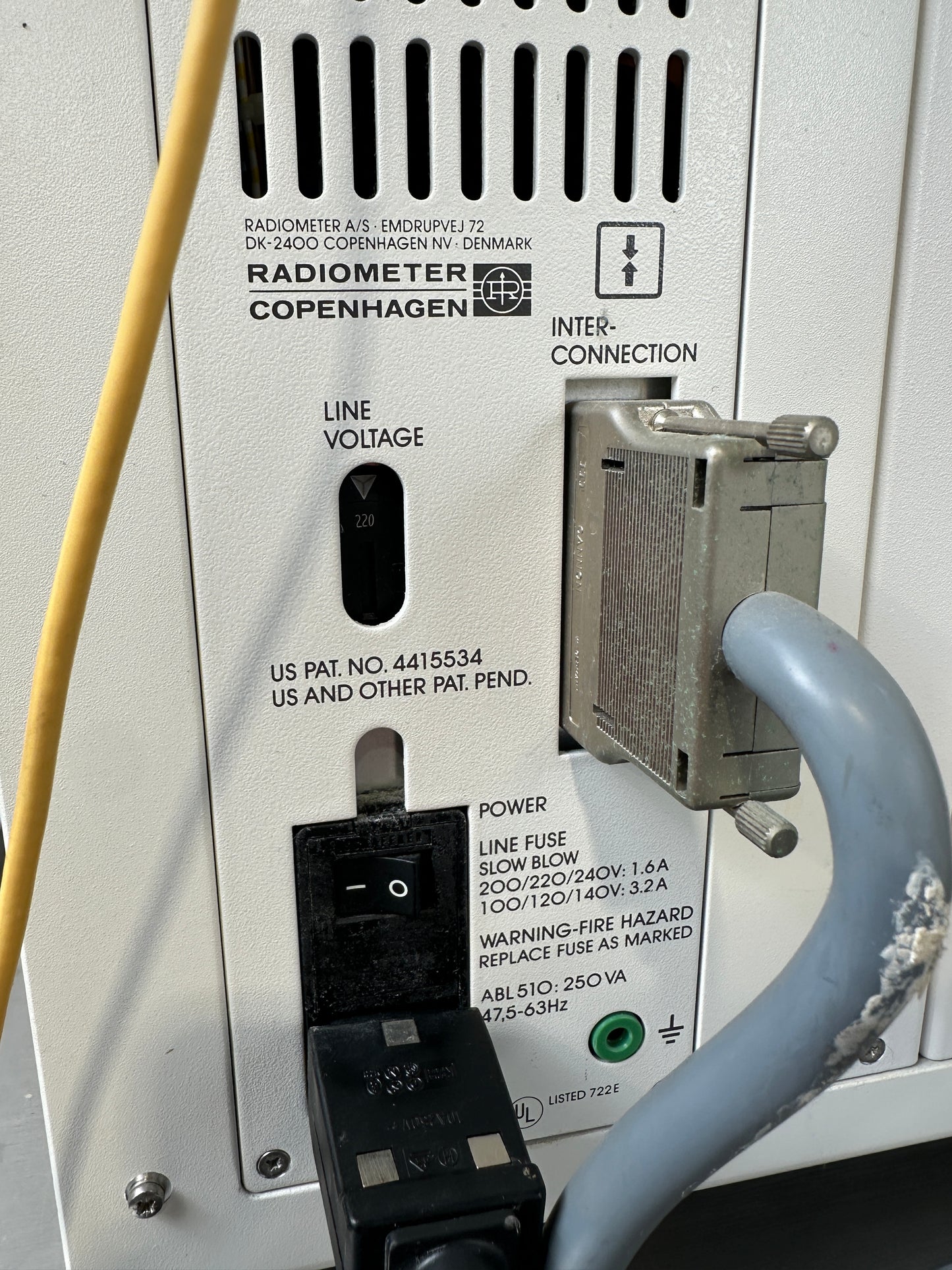 Radiometer Copenhagen ABL 510 Analyzer (Blood Gas)