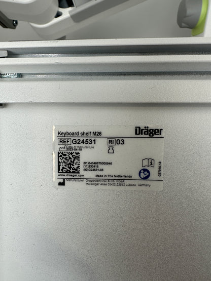 Dräger GCX-Vesa G37949 Tastaturablage mit Auszug und Monitorhalter 30cm Ausleger gerade