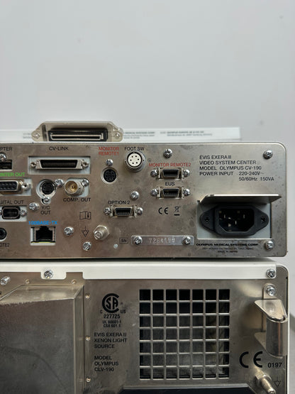 Olympus Evis Exera III Videoprozessor CV190 & Lichtquelle CLV 190 SET