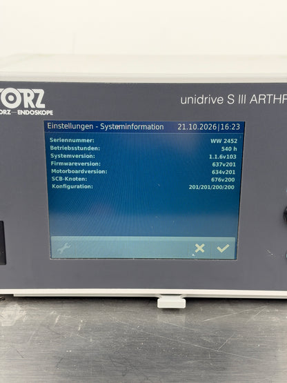 Karl Storz UNIDRIVE S III Arthro – 287230 20