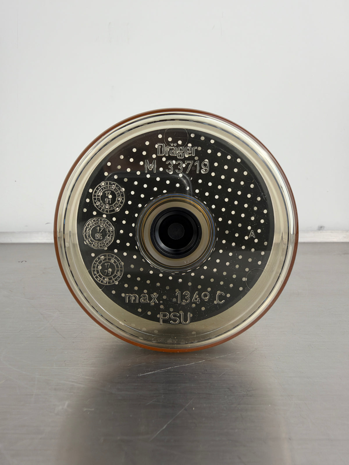 Dräger M33719 CO₂-Absorbertopf / Atemkalkbehälter inkl. Einsatz – Narkosegerät