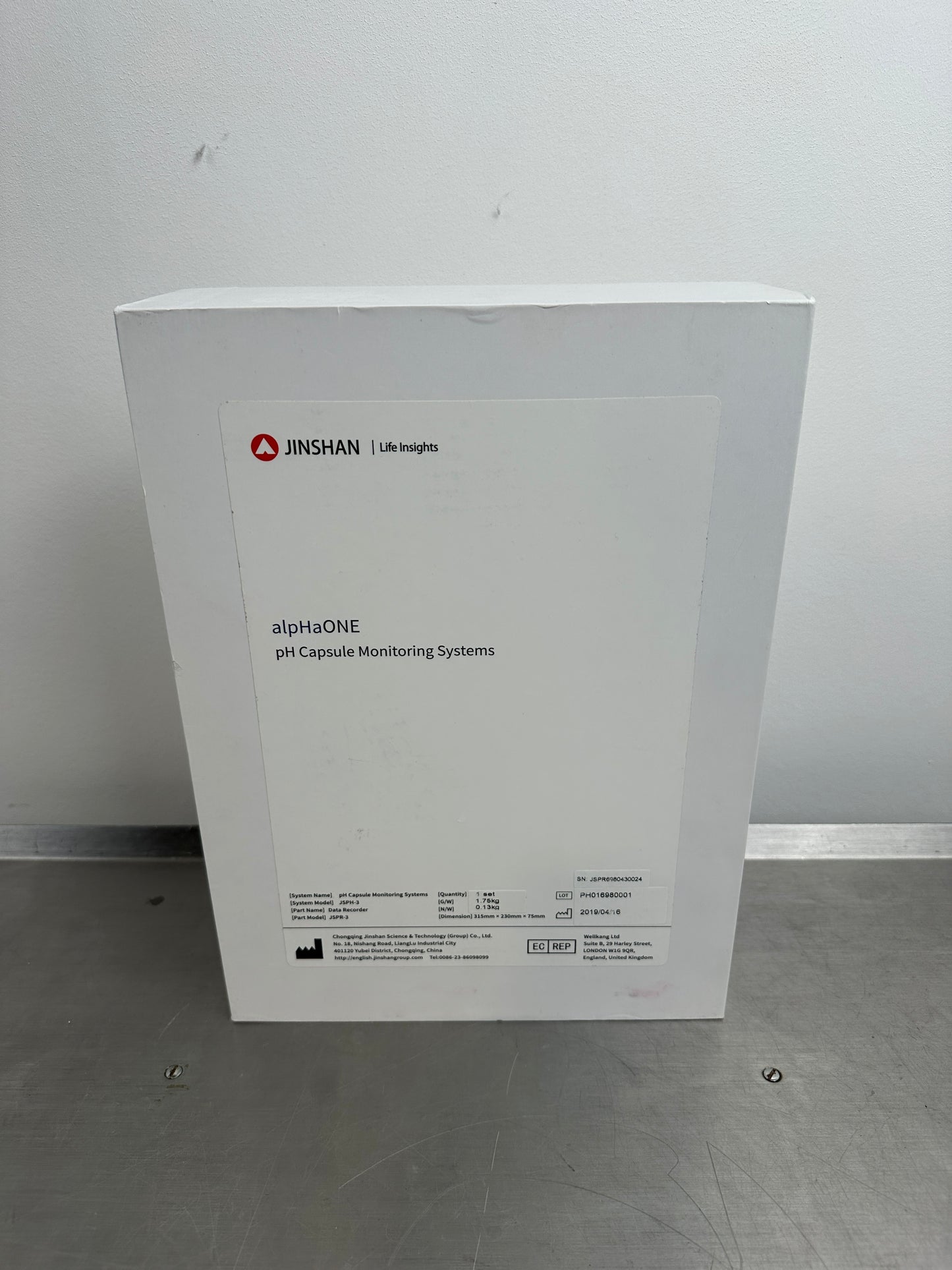 Jinshan AlphaOne ph capsule reflux monitoring System