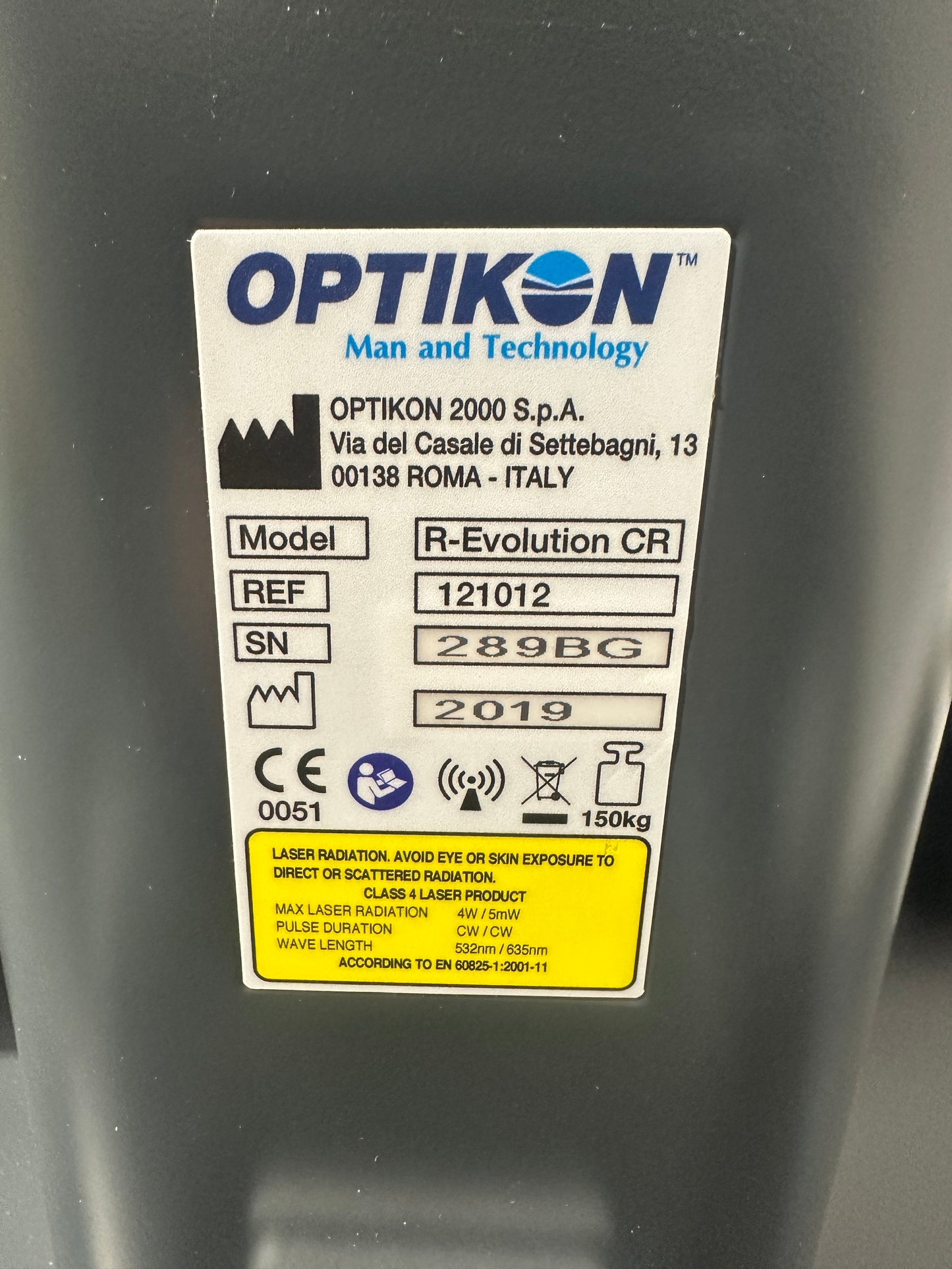 Optikon R-Evolution Cataract System Phaco Emulsification Unit