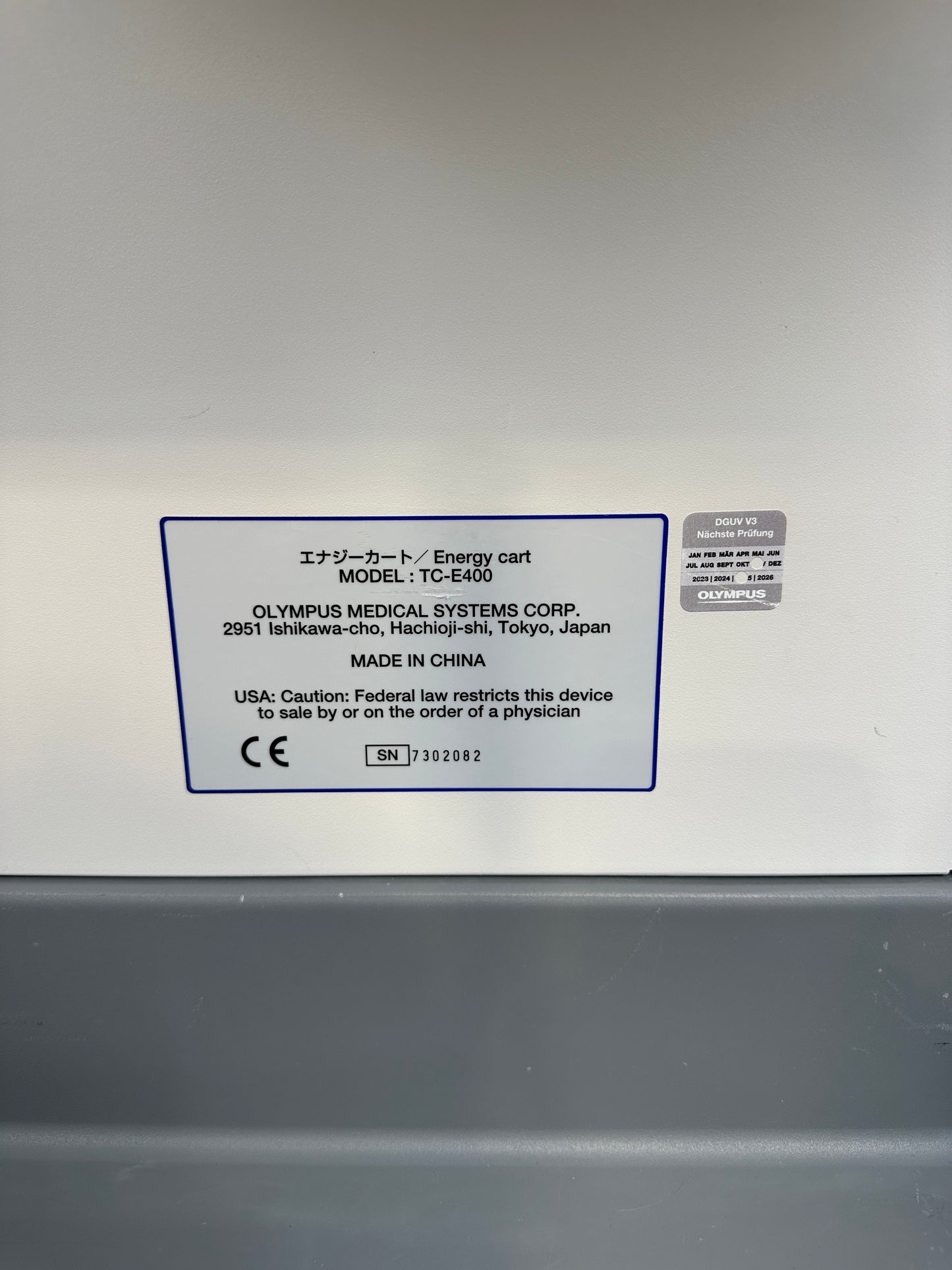 Olympus HF-Generator ESG-400 & Ultraschallgenerator USG-400 & Fahrwagen TC-E400