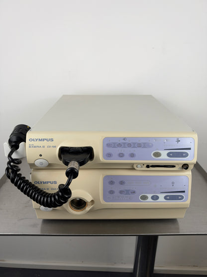 Olympus EVIS EXERA II CV-180 + CLV-180 – Endoskopie-System mit Pigtail MAJ-1430