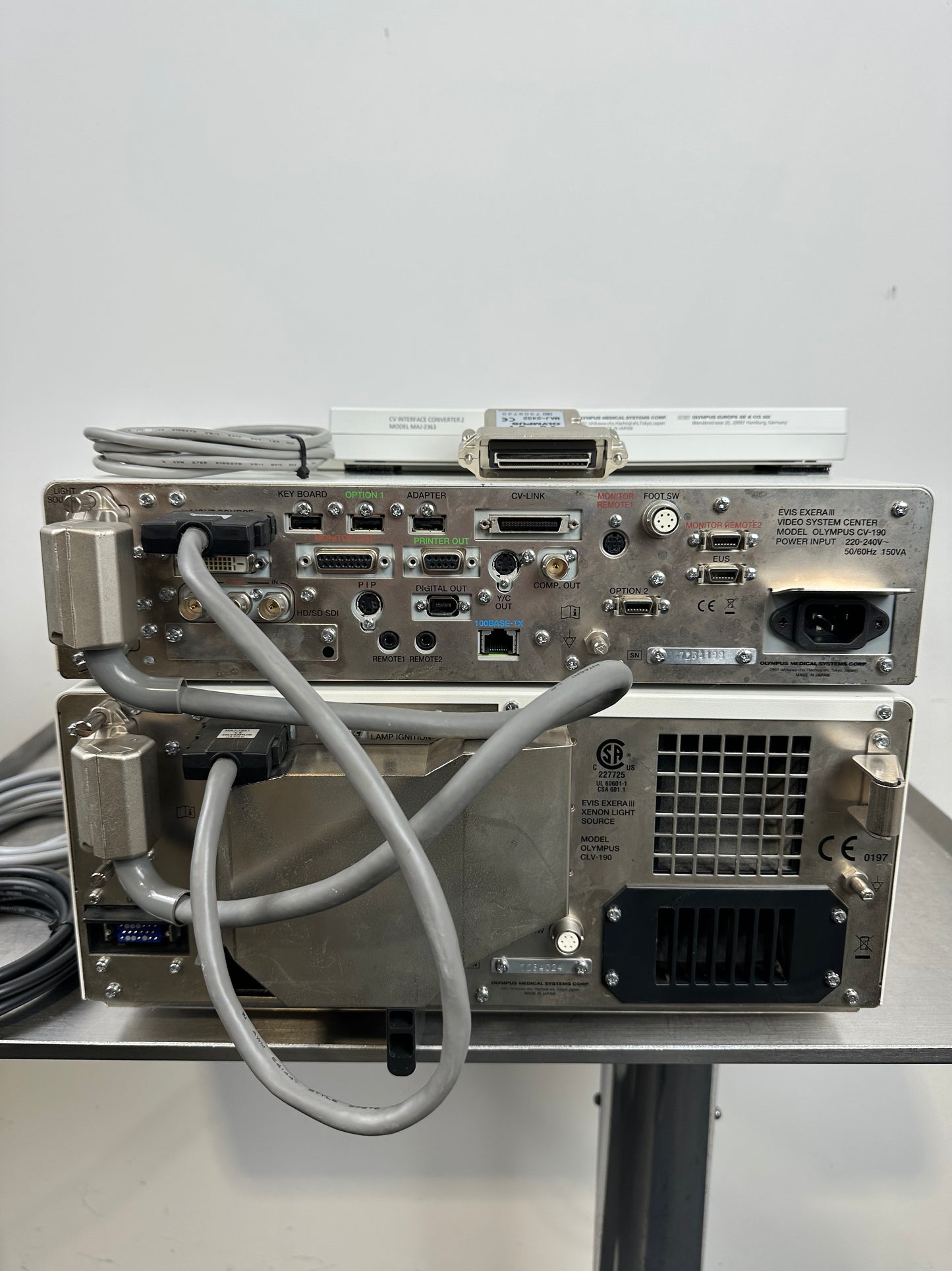 Olympus Evis Exera III Videoprozessor CV190 & Lichtquelle CLV 190 SET