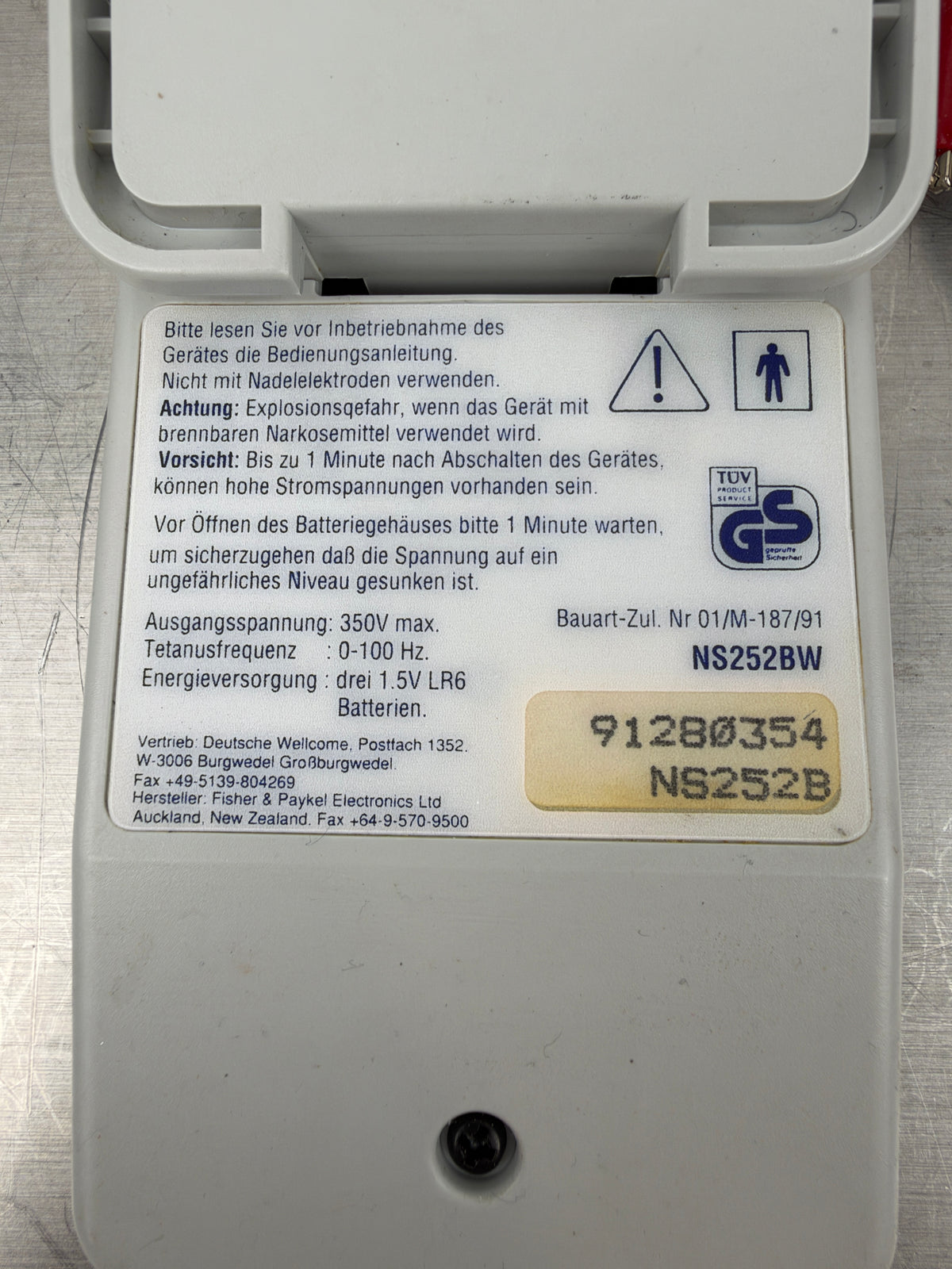 Fisher & Paykel Innervator 252 NS252BW Nervenstimulator – Neuromuskulärer Stimulator