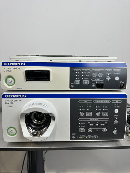 Olympus Evis Exera III Videoprozessor CV190 & Lichtquelle CLV 190 SET