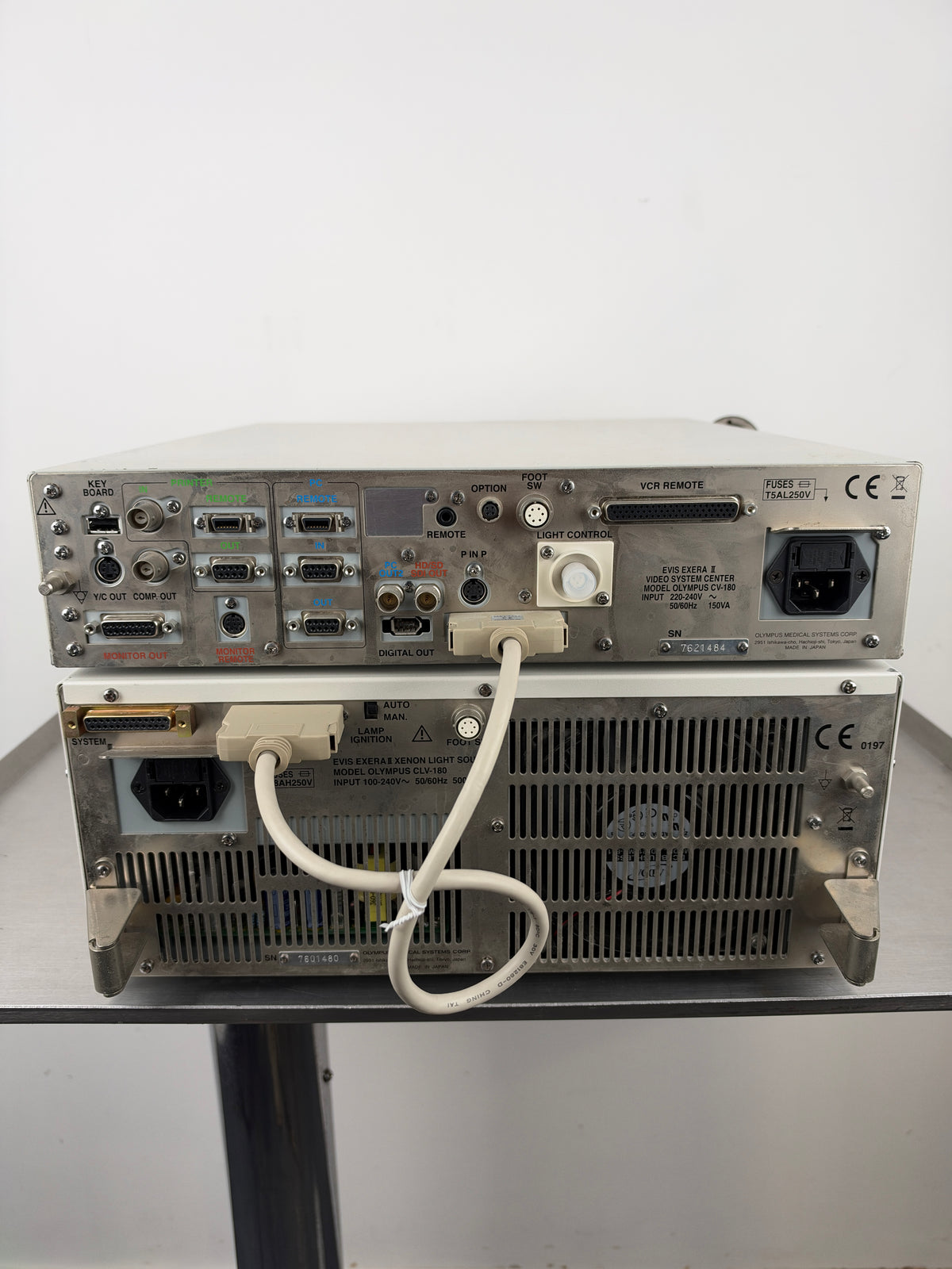 Olympus EVIS EXERA II CV-180 + CLV-180 – Endoskopie-System mit Pigtail MAJ-1430