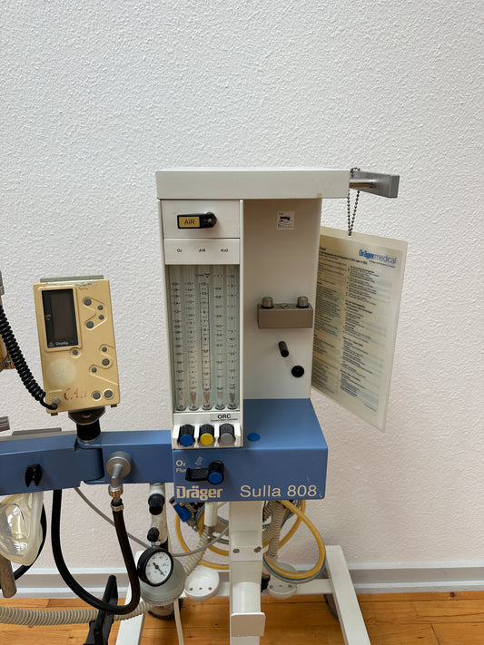 Dräger Sulla 808 (blue) anesthesia machine