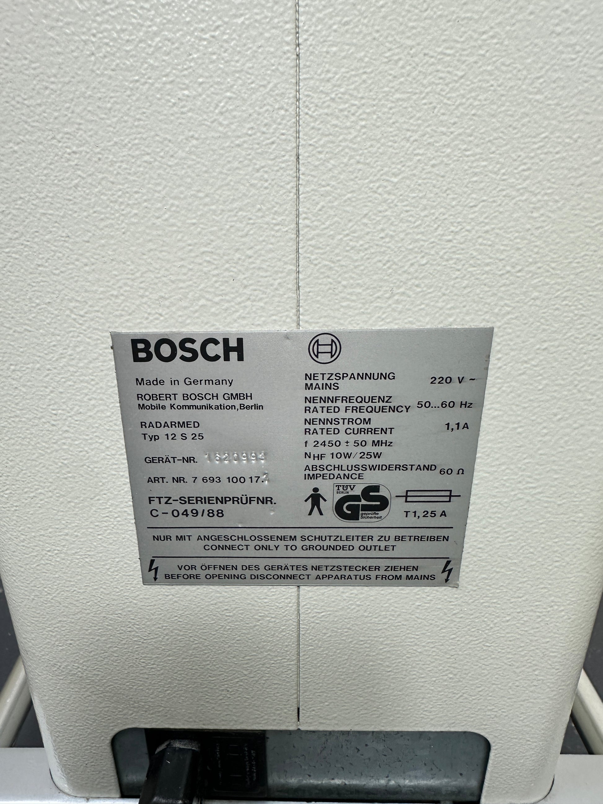 Bosch Radarmed 12S25 Mikrowellentherapiegerät