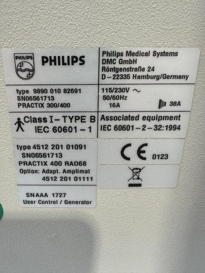 Philips Practix 400 RAD68 mobiles Röntgengerät mit Varian RAD-68 Röntgenröhre