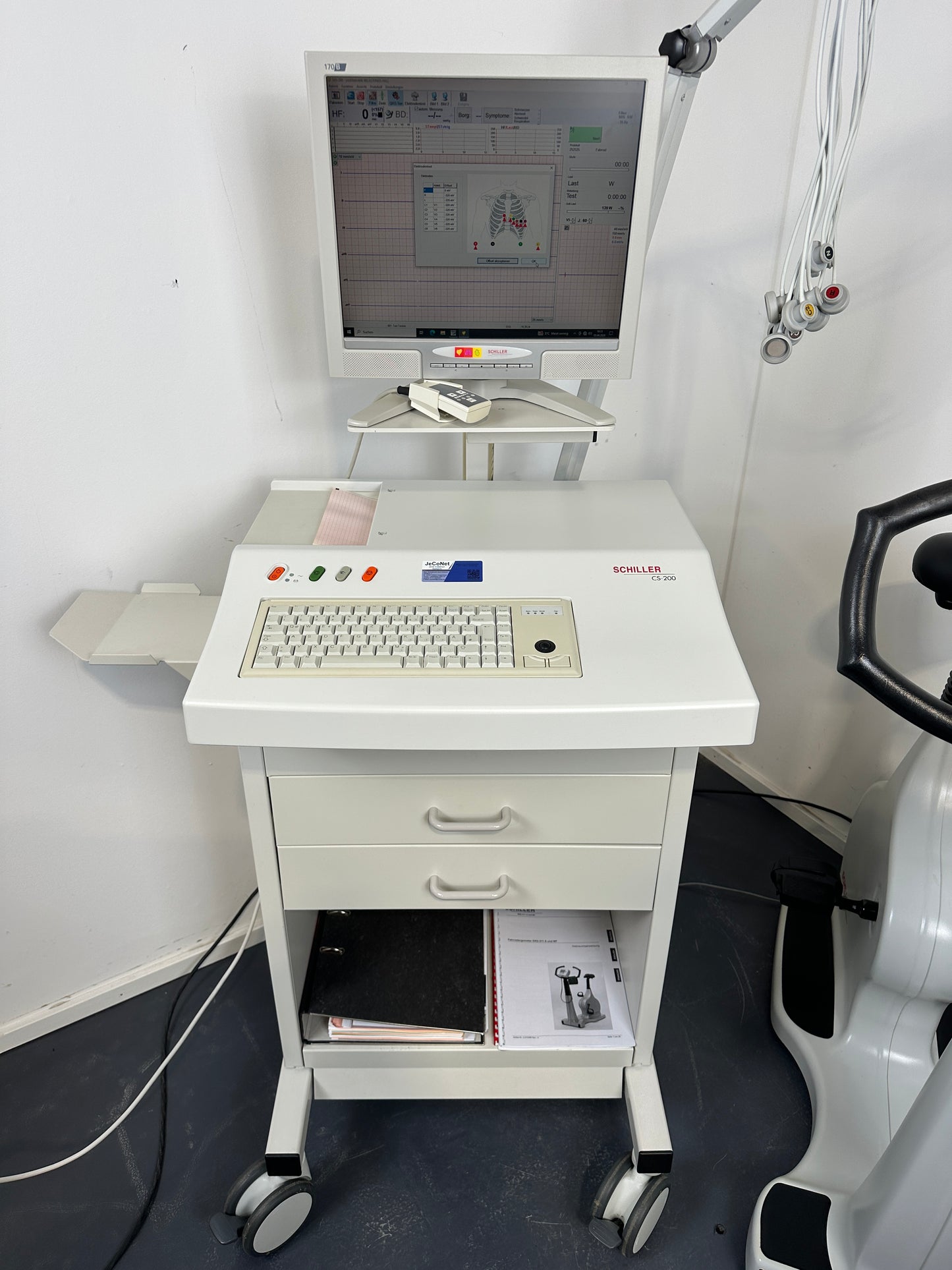 Schiller Cardiovit CS-200 Belastungs EKG, Strässle DT100, Ergometer 911 BP Windows 10