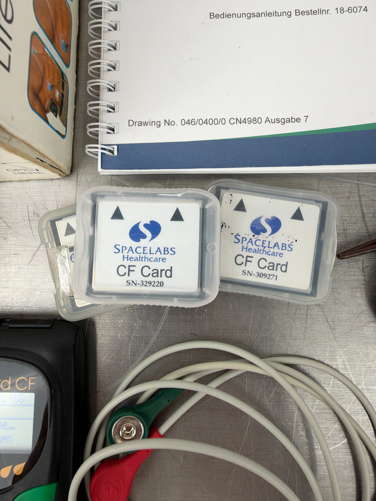 Delmar Reynolds Lifecard CF digitaler Langzeit-EKG / Holter-Recorder – Komplettset