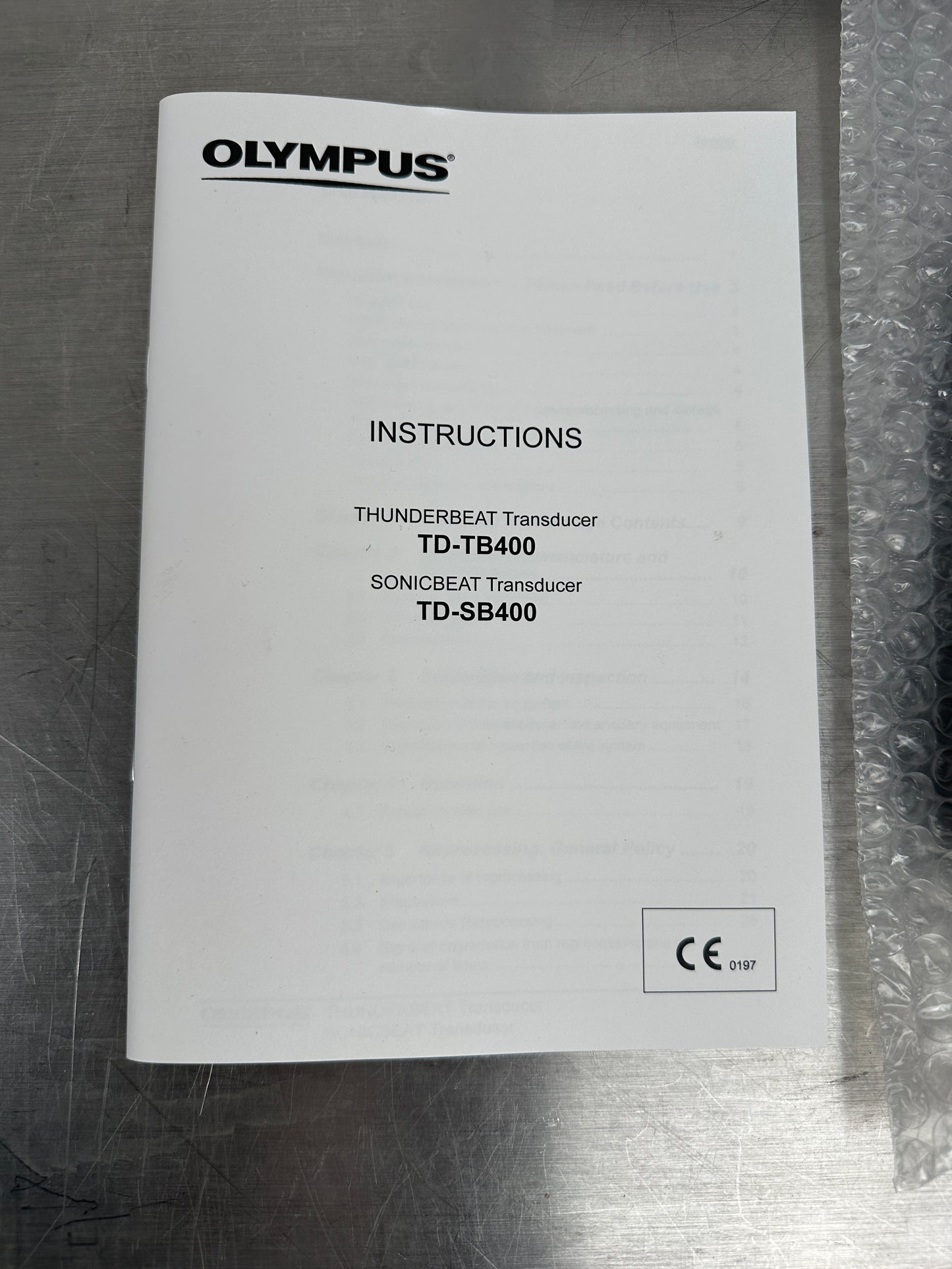 Olympus Thunderbeat Transducer TD-TB400